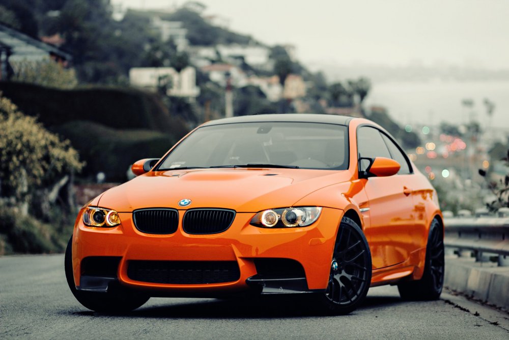 BMW m3 Orange