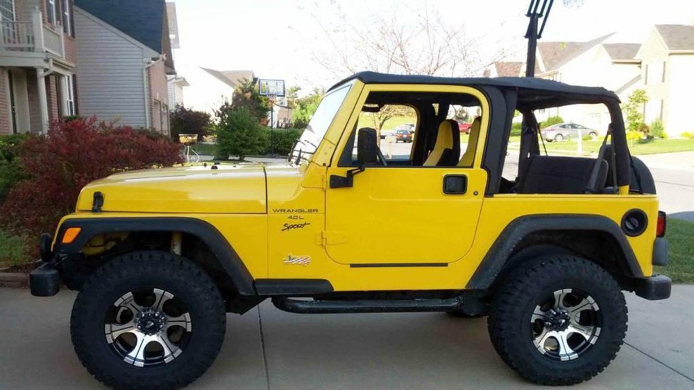 Jeep Wrangler желтый