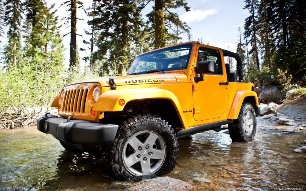 Jeep Wrangler Rubicon желтый