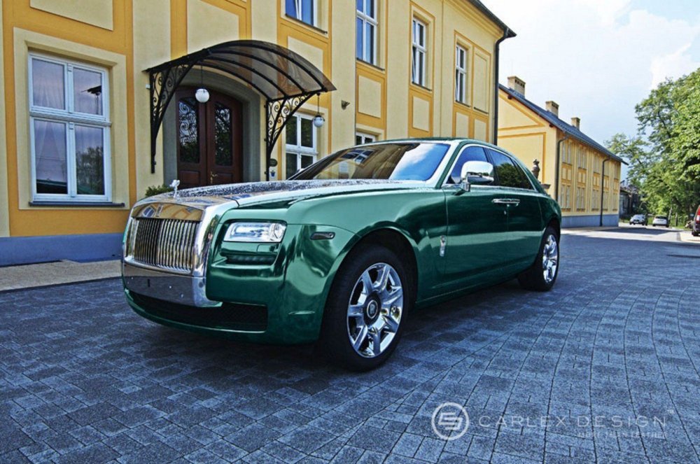 Rolls Royce Phantom зеленый