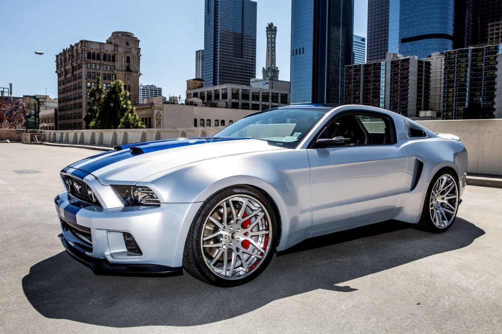 Mustang Shelby gt500 серебристый