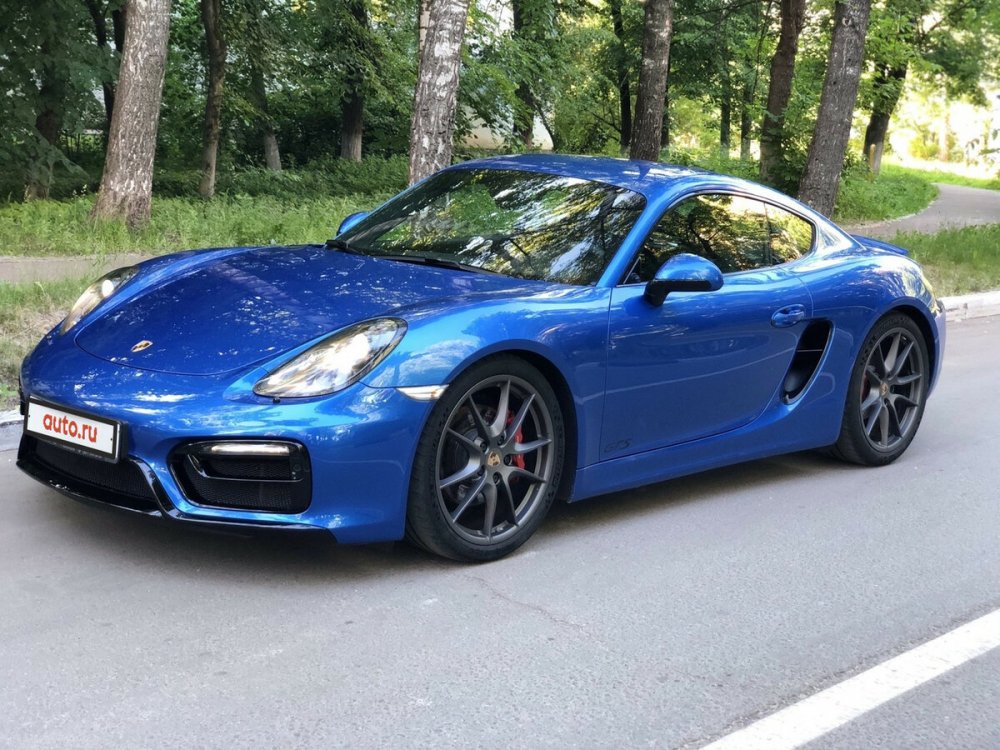 Porsche Cayman GTS 981 синий