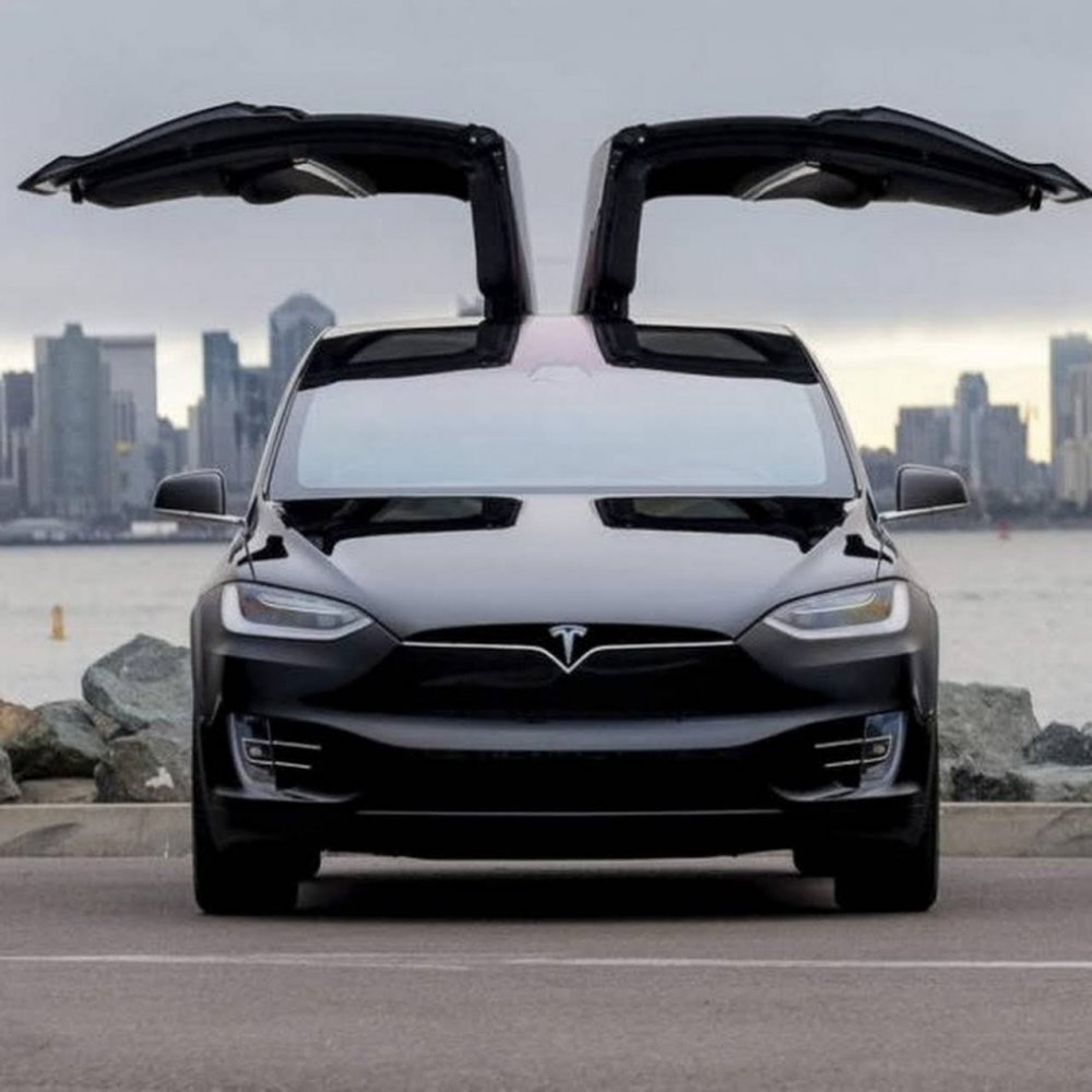 Tesla model x White