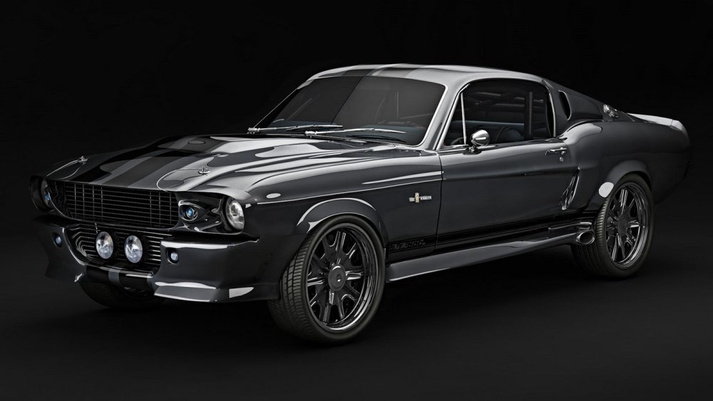 Серый Форд Мустанг gt500