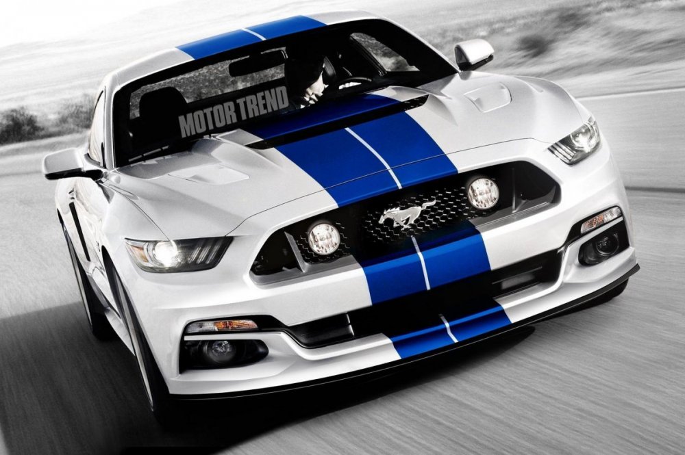 Ford Mustang Shelby gt500 в сумерках