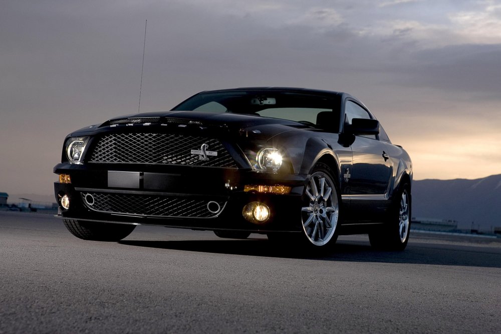 Форд Мустанг Шелби gt 500 черный