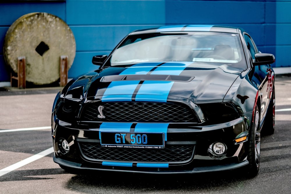 Форд Мустанг gt 500 черный