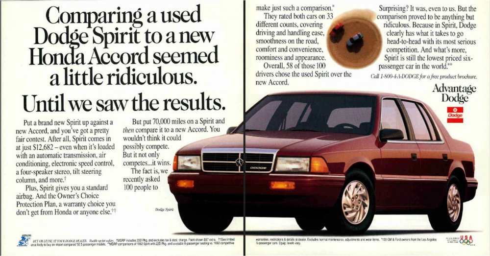 Chrysler advertising 1992