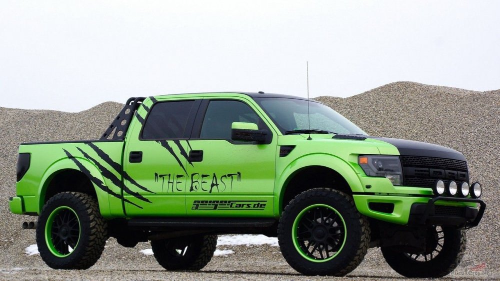 Ford f150 Raptor зеленый