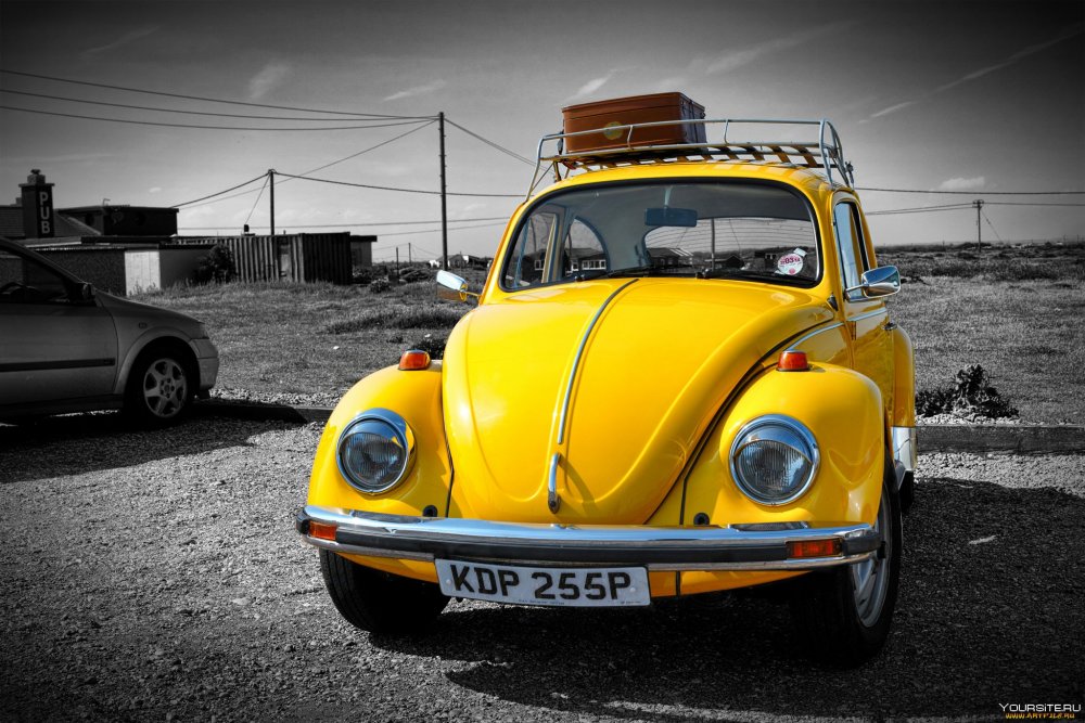 Volkswagen Beetle 1963 желтый