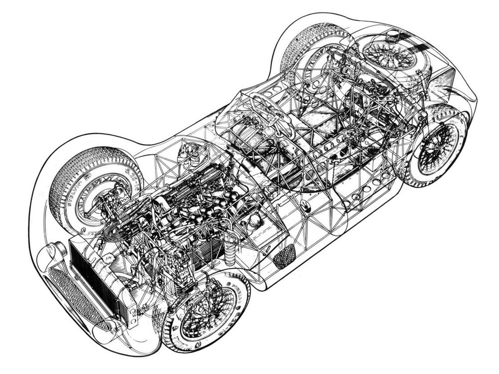 Maserati tipo 151 Blueprint