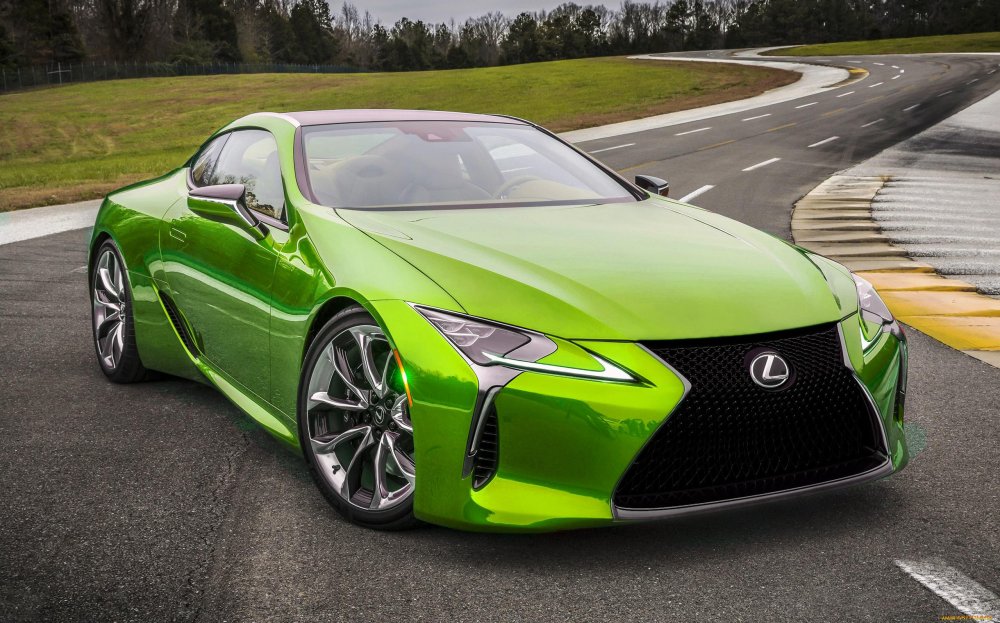 Lexus LC 500 зеленый