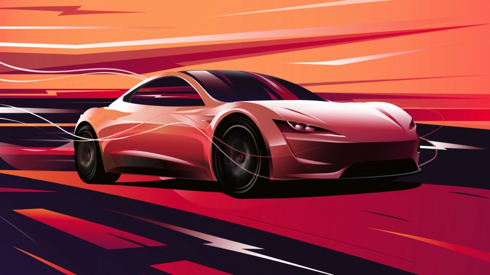 Tesla Roadster 2020 4k