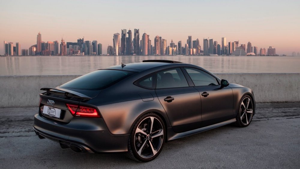 Audi rs7 2018 черная