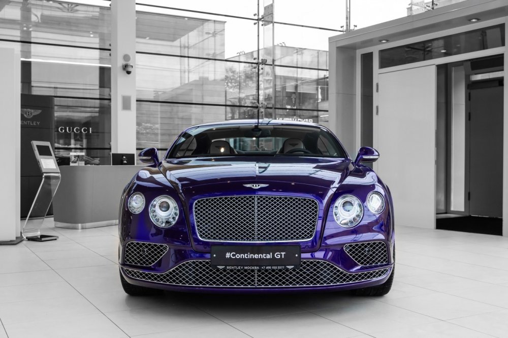 Bentley Continental gt фиолетовый