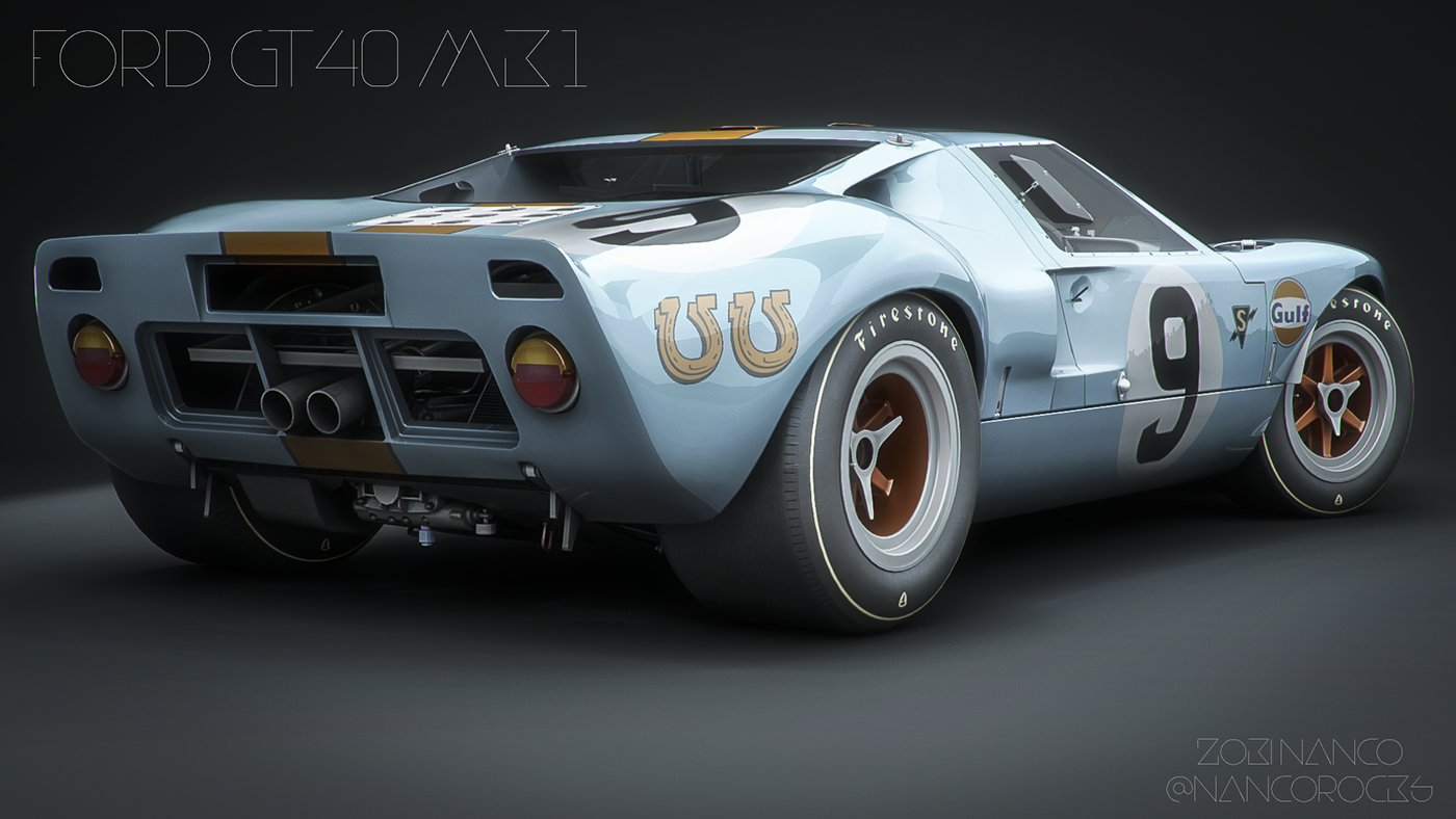 Ford gt 40 оранжевый