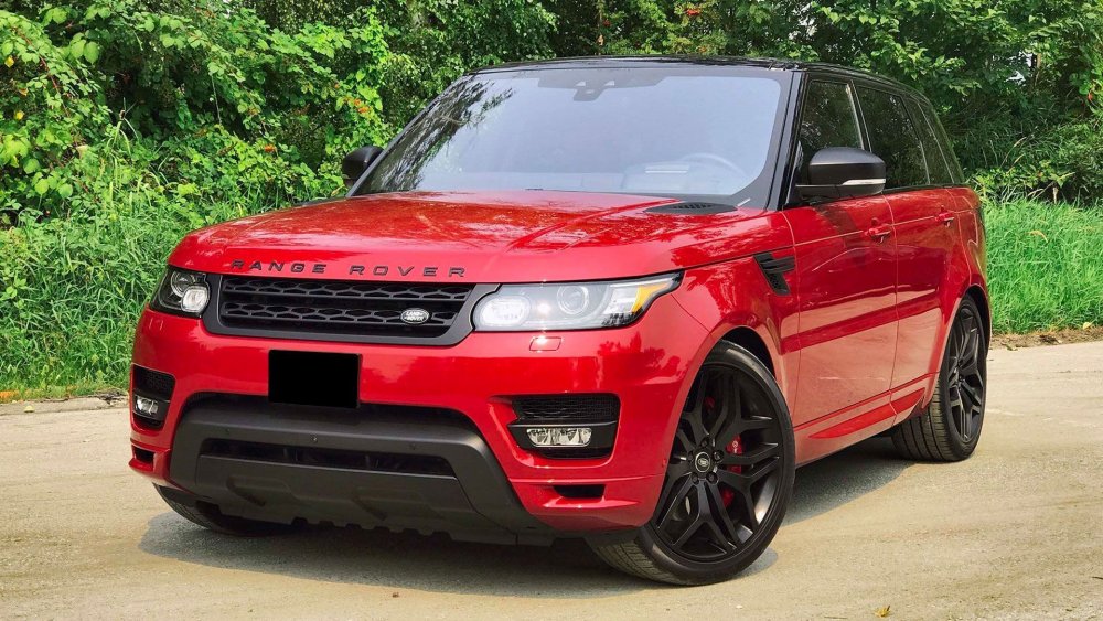 Land Rover range Rover Sport красный