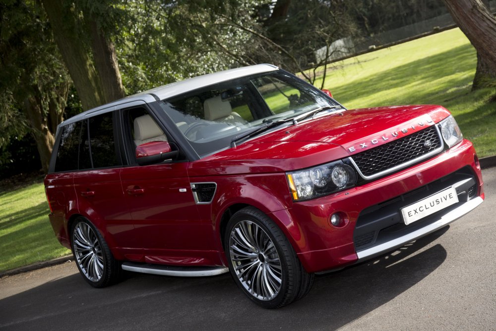 Land Rover range Rover Sport красный