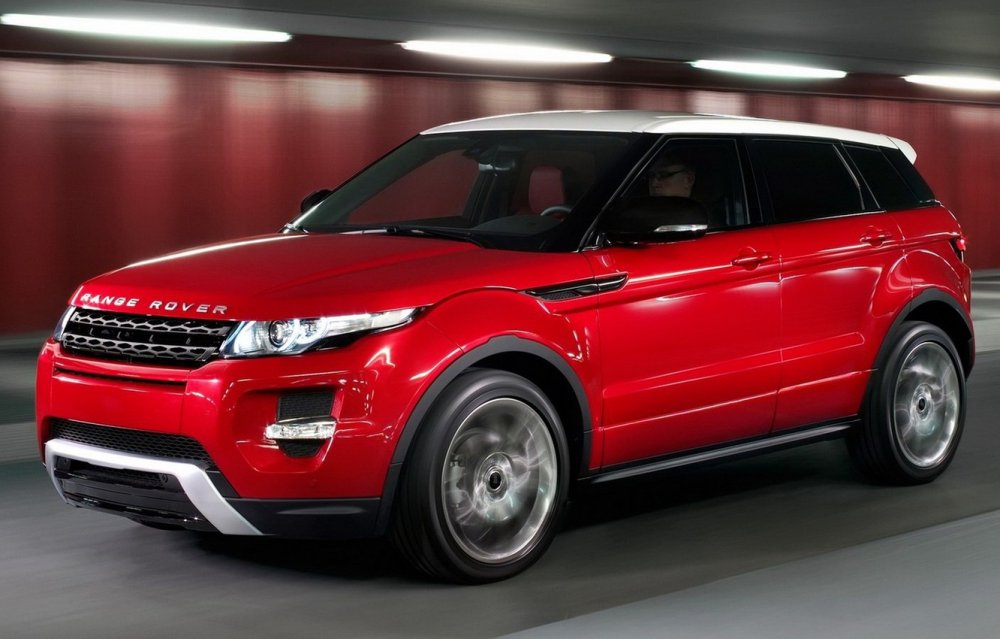 Land Rover range Rover Evoque красный