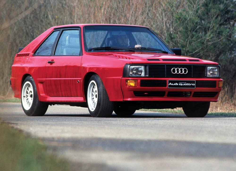 Audi quattro зеленая