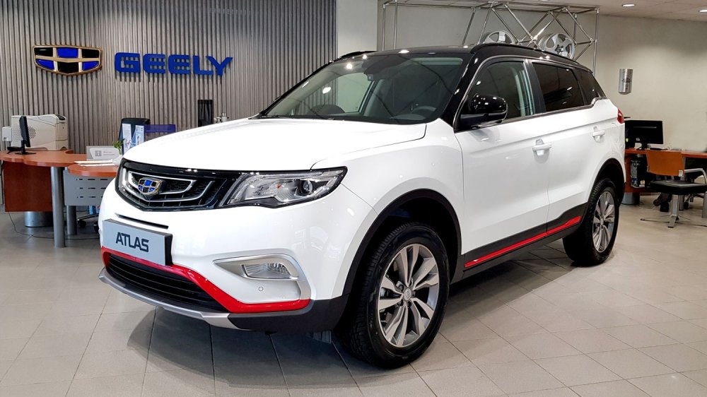 Geely Atlas 2021 белый