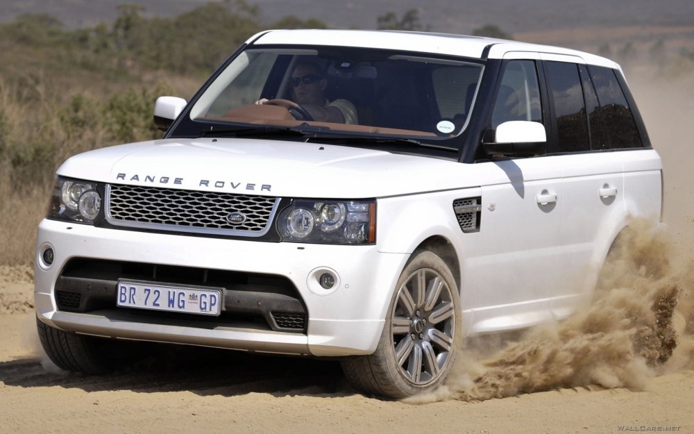 Белый range Rover Sport 2012 Sport