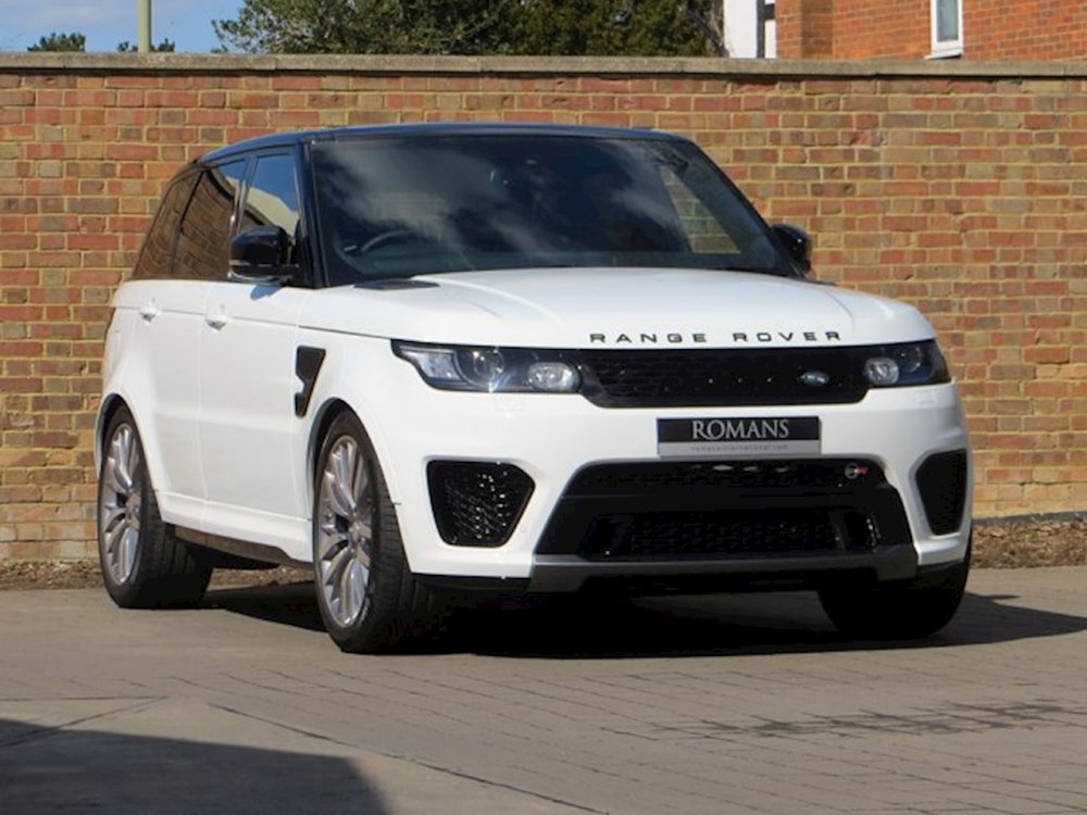 Белый range Rover Sport l320