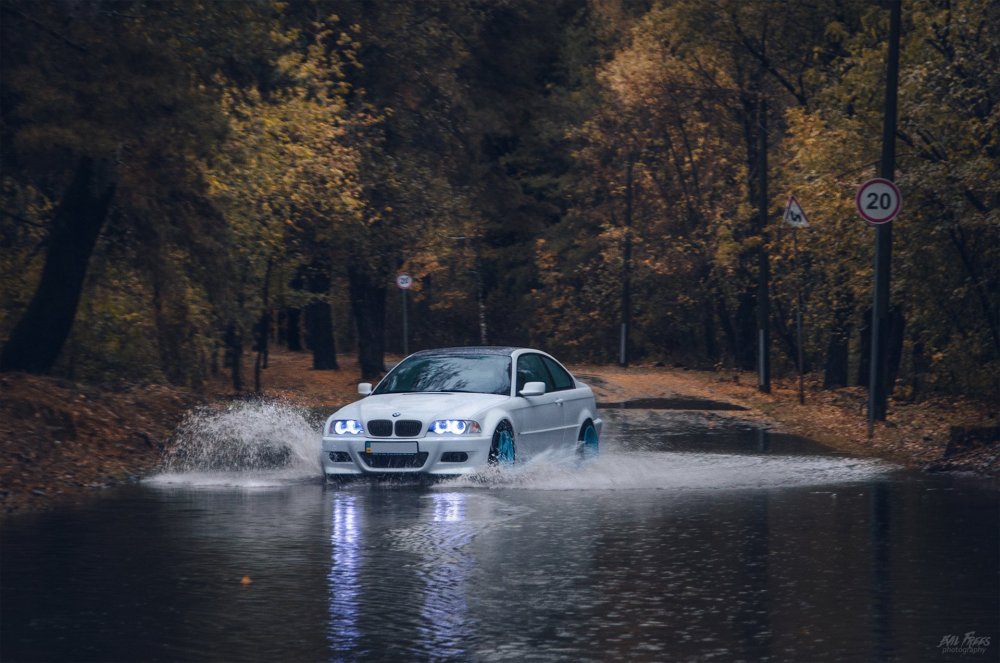 BMW e39 под дождем