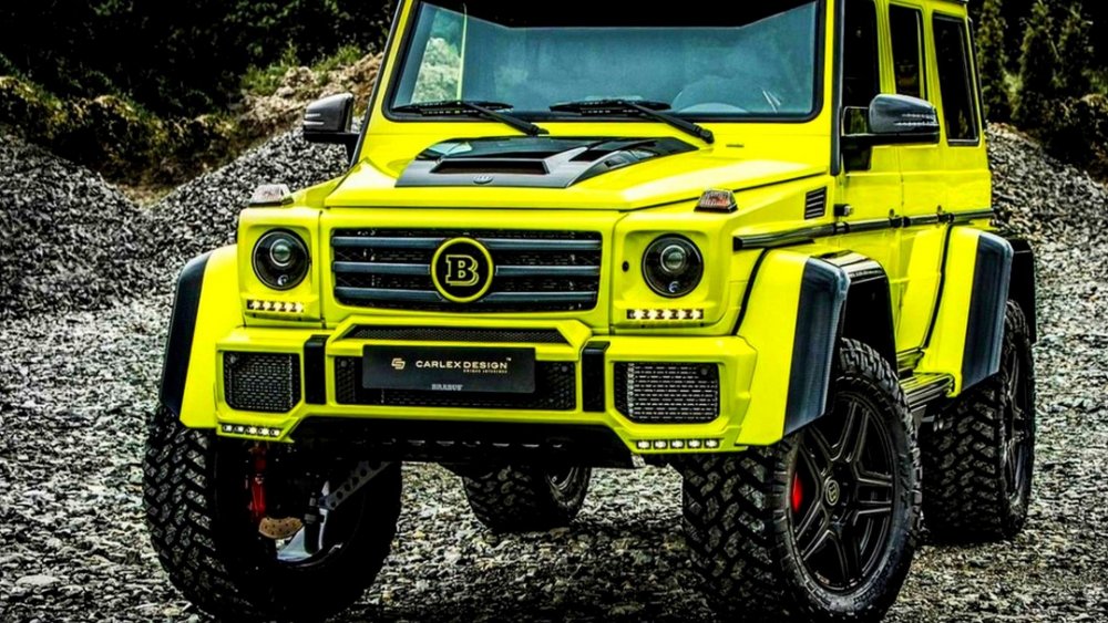 Mercedes g63 AMG желтый