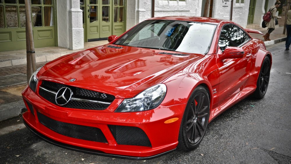 Мерседес Бенц SL 65 AMG красный