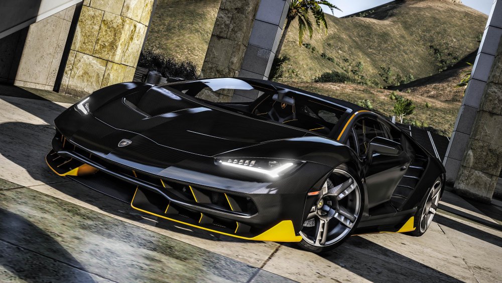 Lamborghini Centenario черно-красный