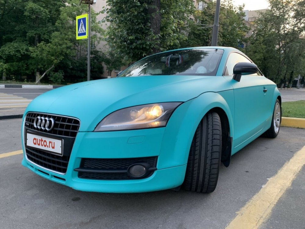 Audi TT RS зеленая