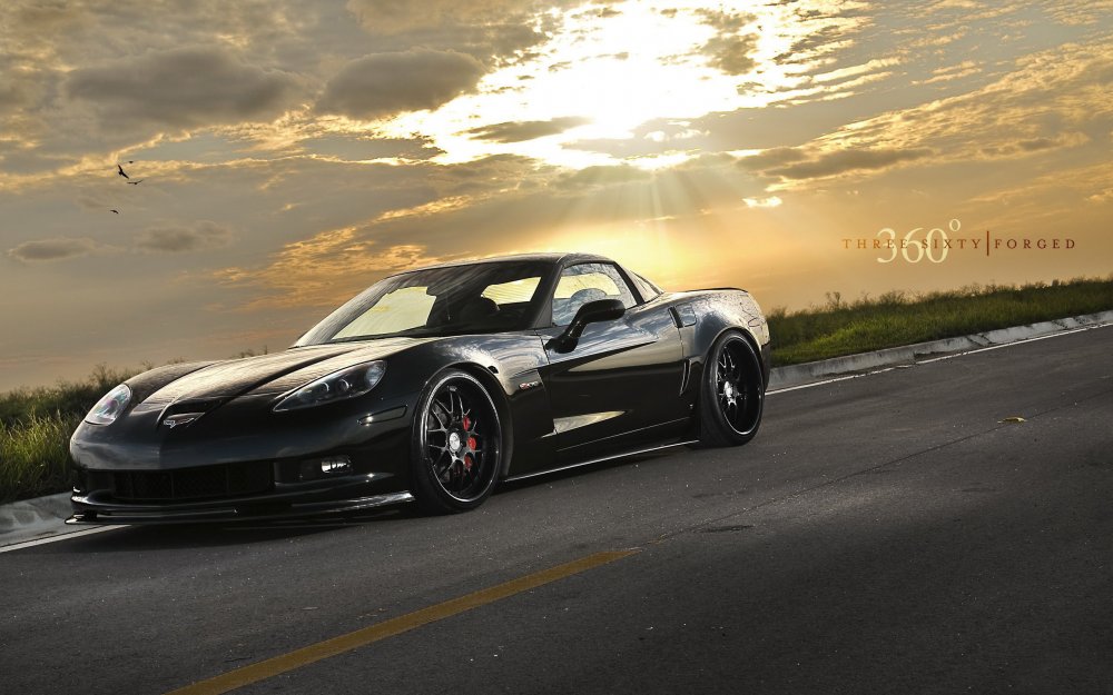 Chevrolet Corvette c6 z06 черный