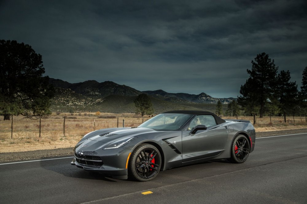 Chevrolet Corvette Stingray серый