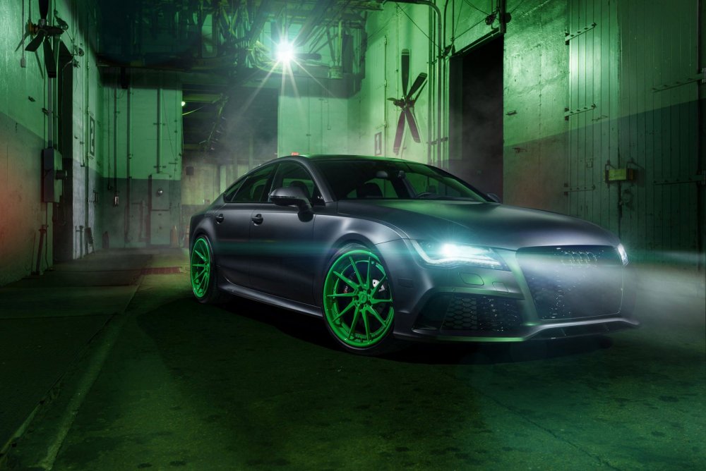 Audi rs7 зеленая