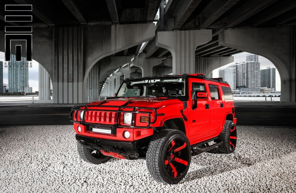 Hummer h2 красный