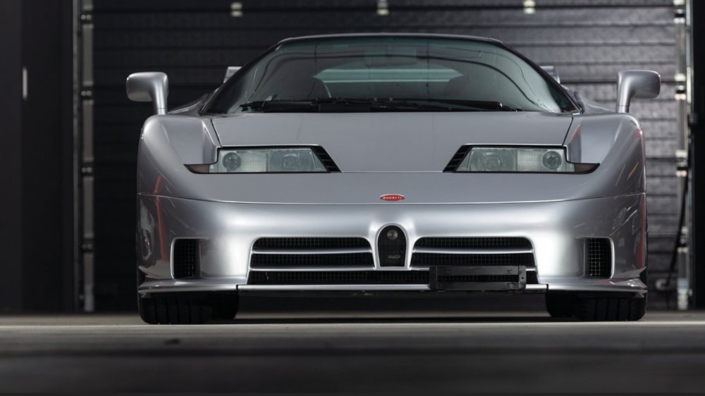 Bugatti eb110 желтая