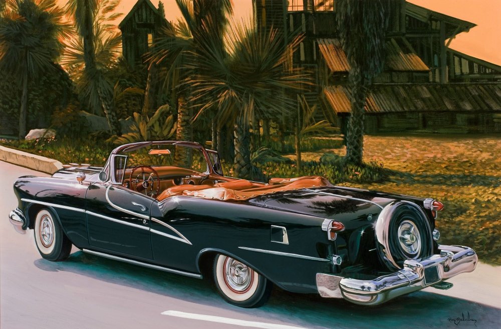 1959 Cadillac Convertible розовый