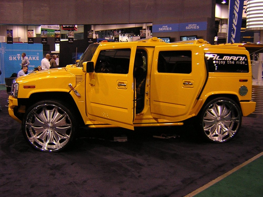 Hummer h2 желтый