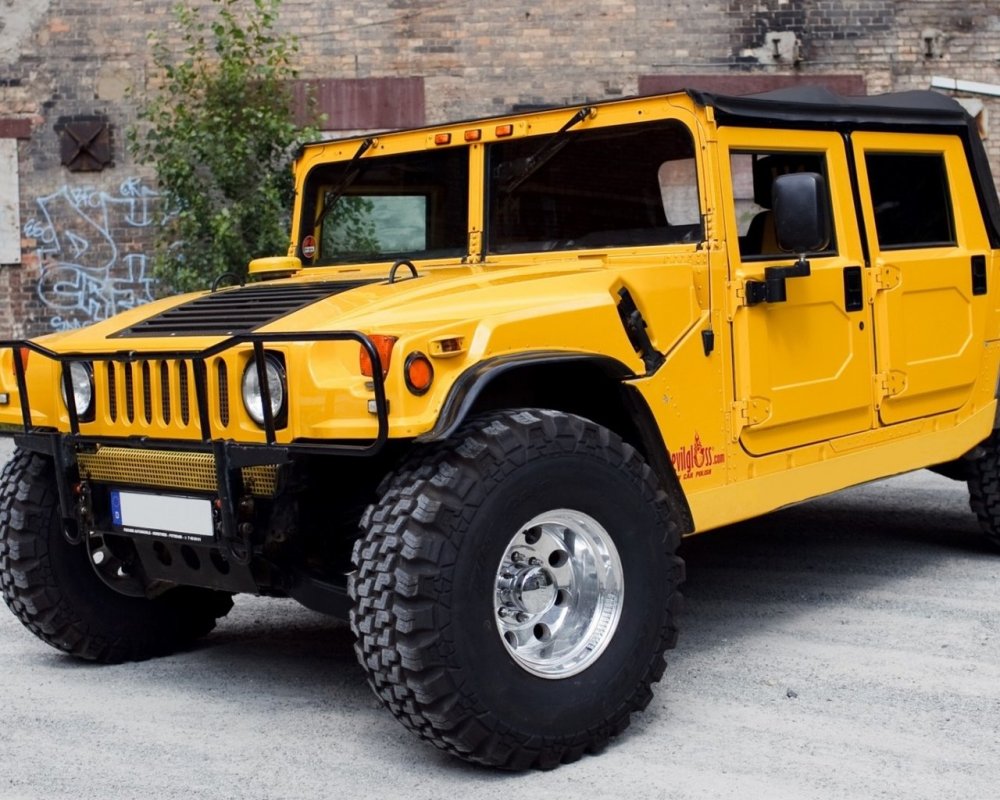 Hummer h2 желтый