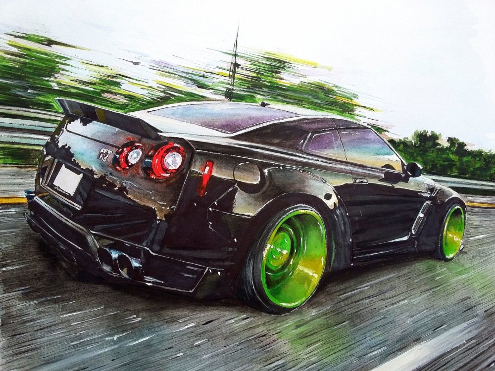 Nissan GTR r35 арт