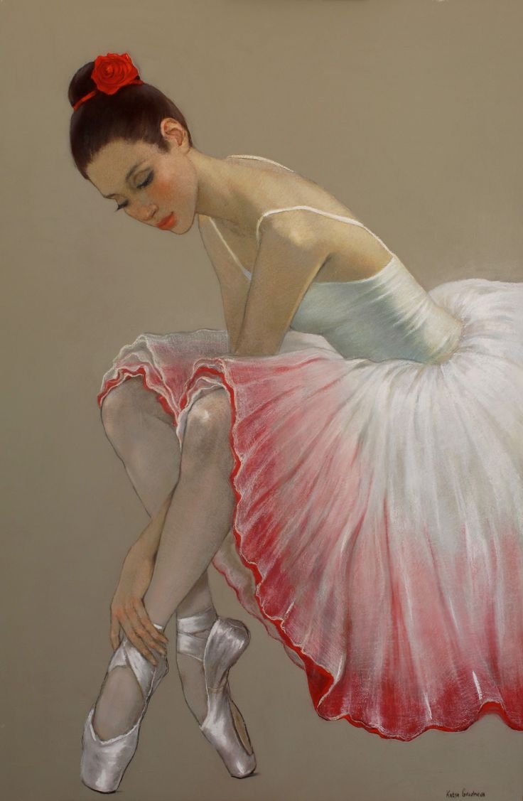 Балерина в движении рисунок