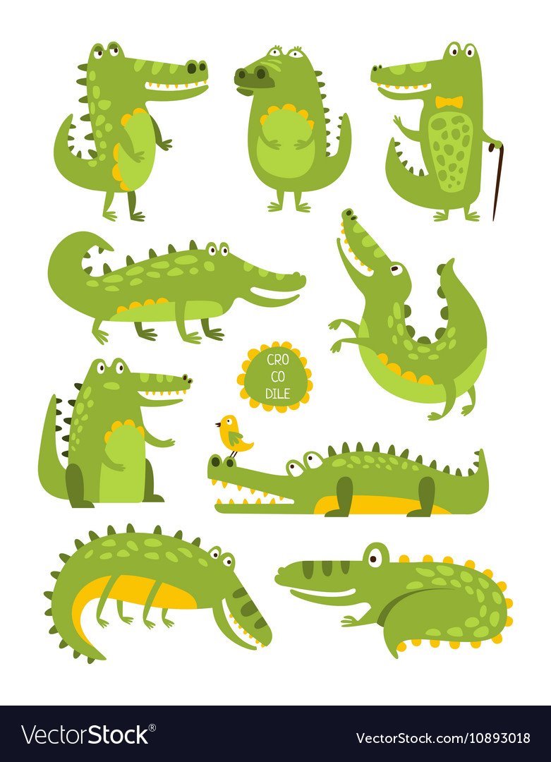 Крокодил стилизация