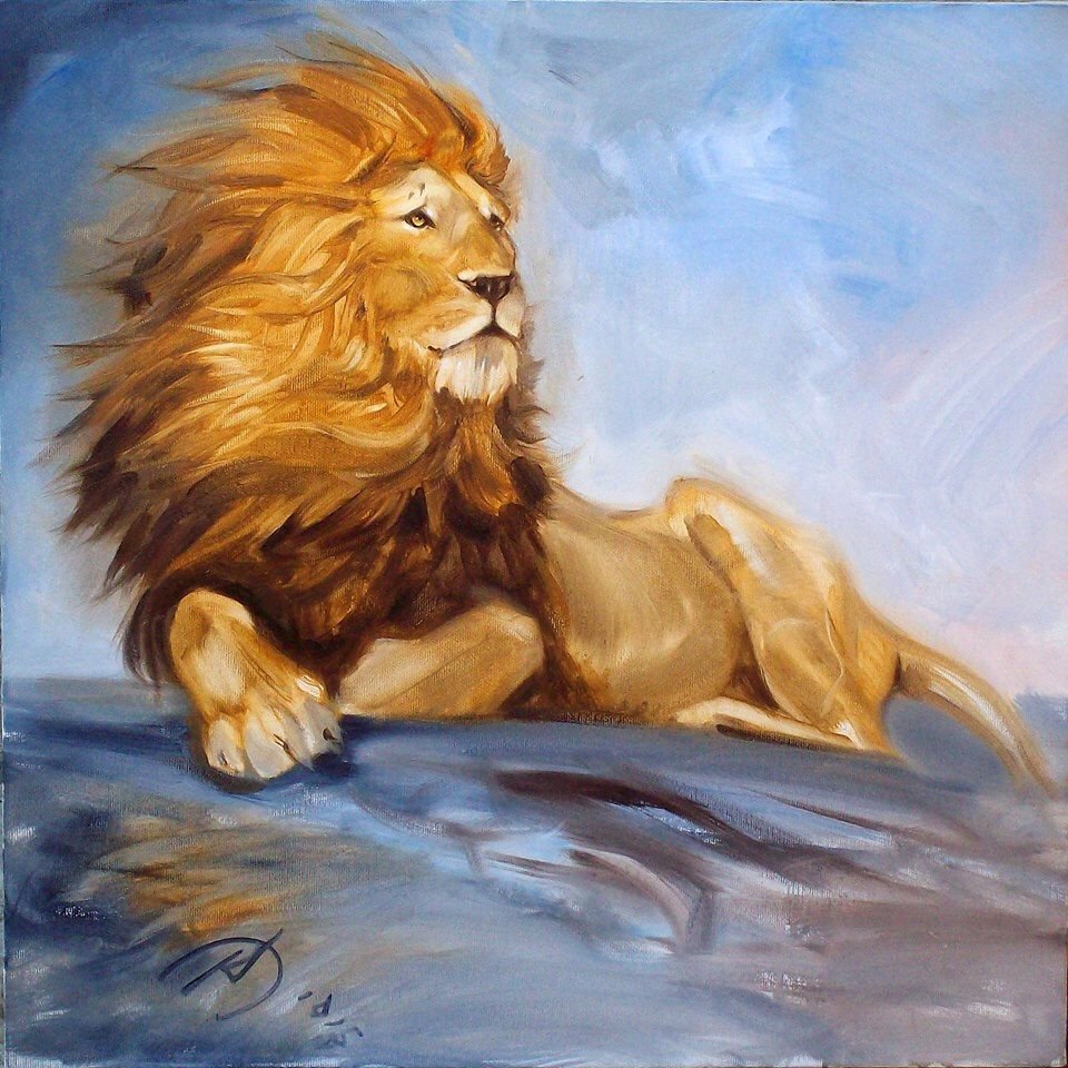 Король Лев картина маслом