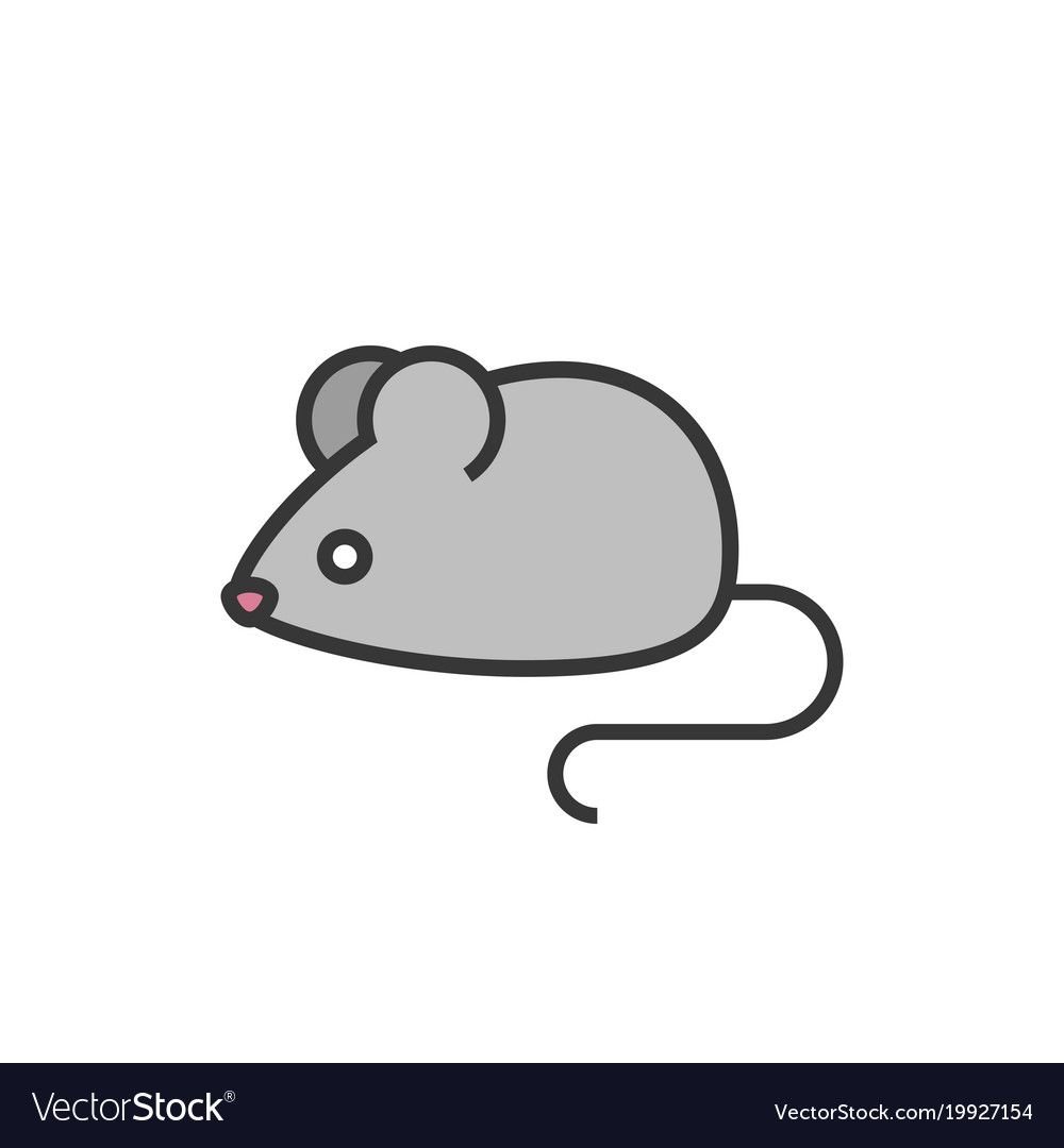 Мышка мультяшная стилизованная
