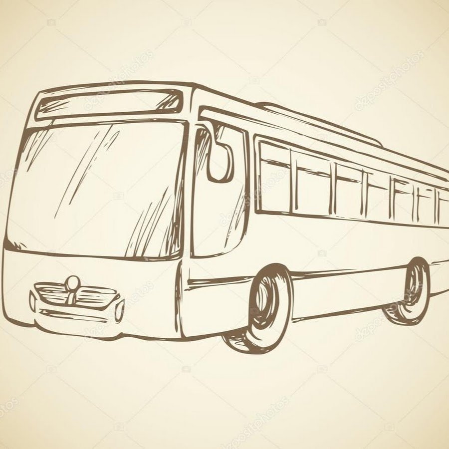 Автобус в перспективе рисунок