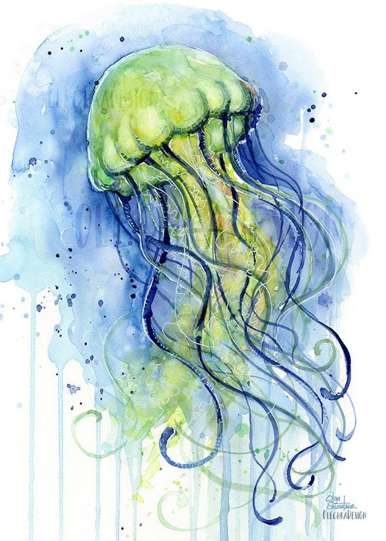 Хиппи живопись медуза