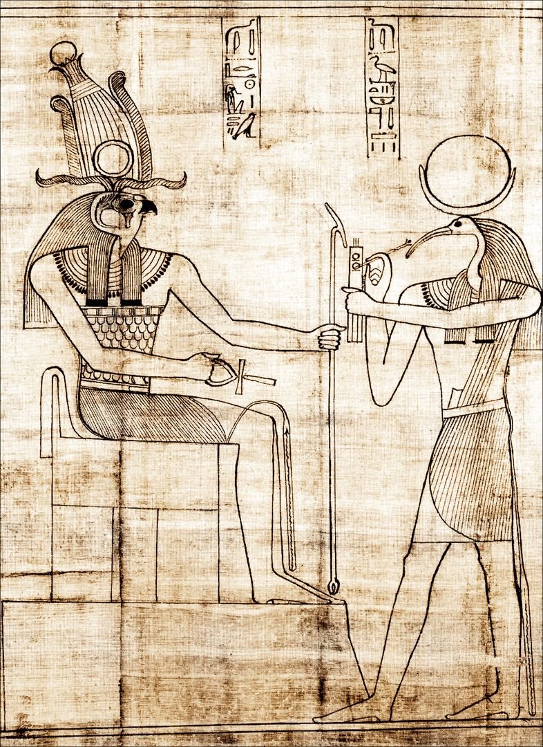 Древний Египет сфинкс раскрашенный