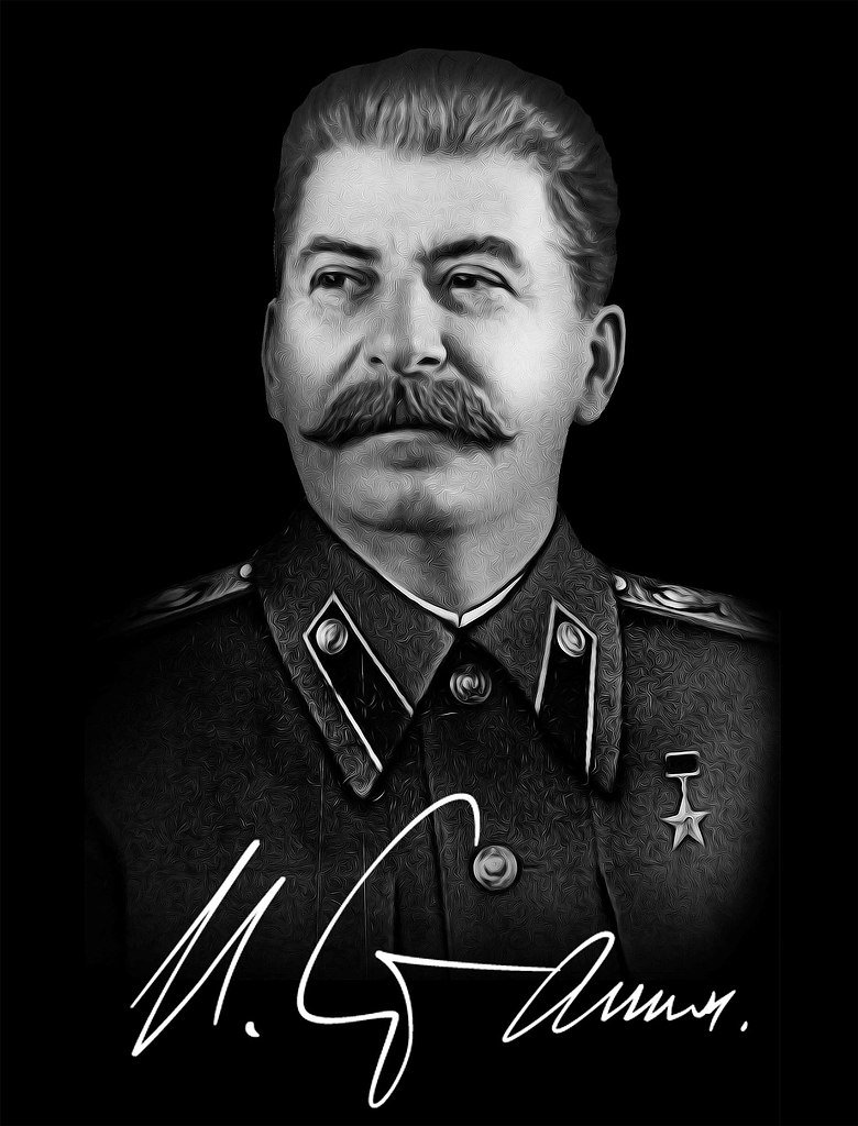 Сталин рисунок
