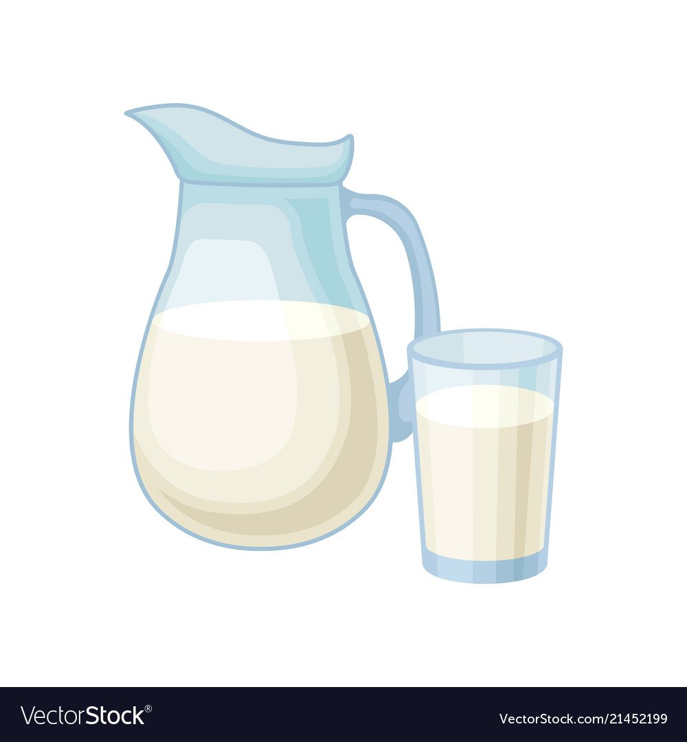 Иллюстрация молоко на белом фоне